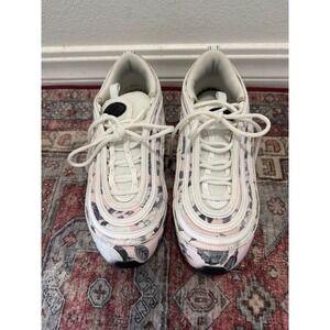 Nike Air Max 97 Floral No insoles Pink Black White Sneakers BV6119-600 Womens 8